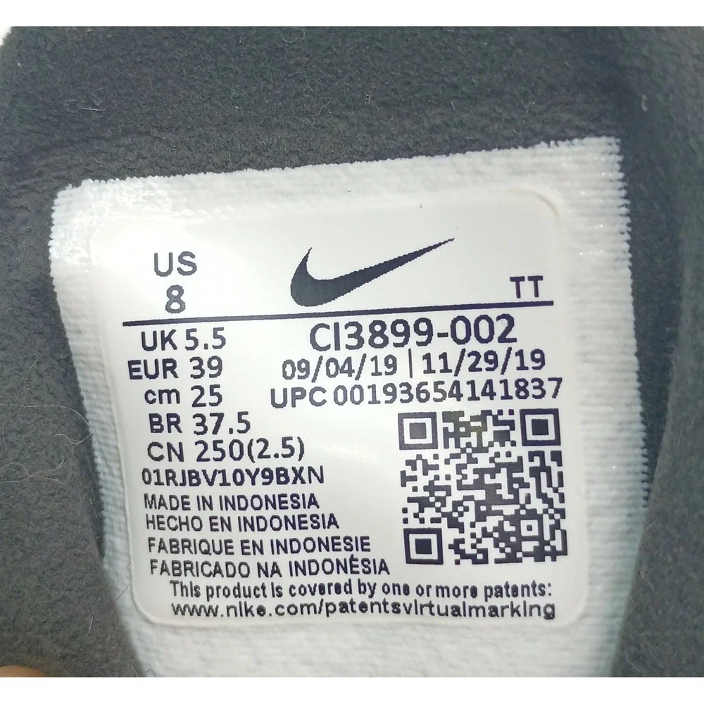 Nike Air Max 270 React Black White Sneakers CI3899-002 Womens Size 8 - Picture 9 of 9